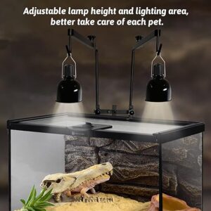Reptile Basking Black Metal Lamp